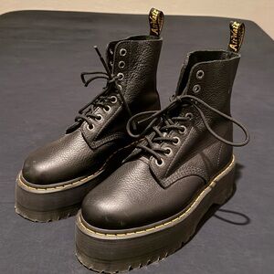 Leather Platform Doc Marten Boots 1460 Max Womens 41